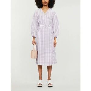 Baum und Pferdgarten Abylene Dress in Creamy Lilac Check‎ size 38